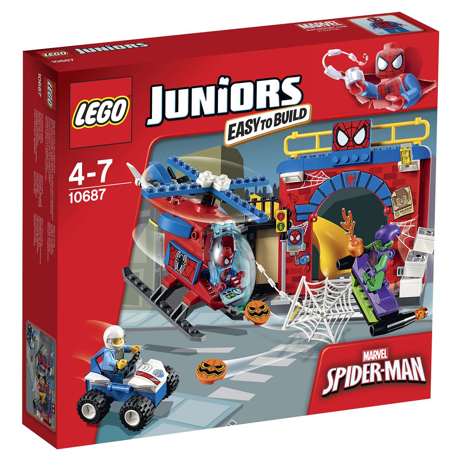 Конструктор LEGO Juniors Убежище Человека-паука™ (10687) - фото 2