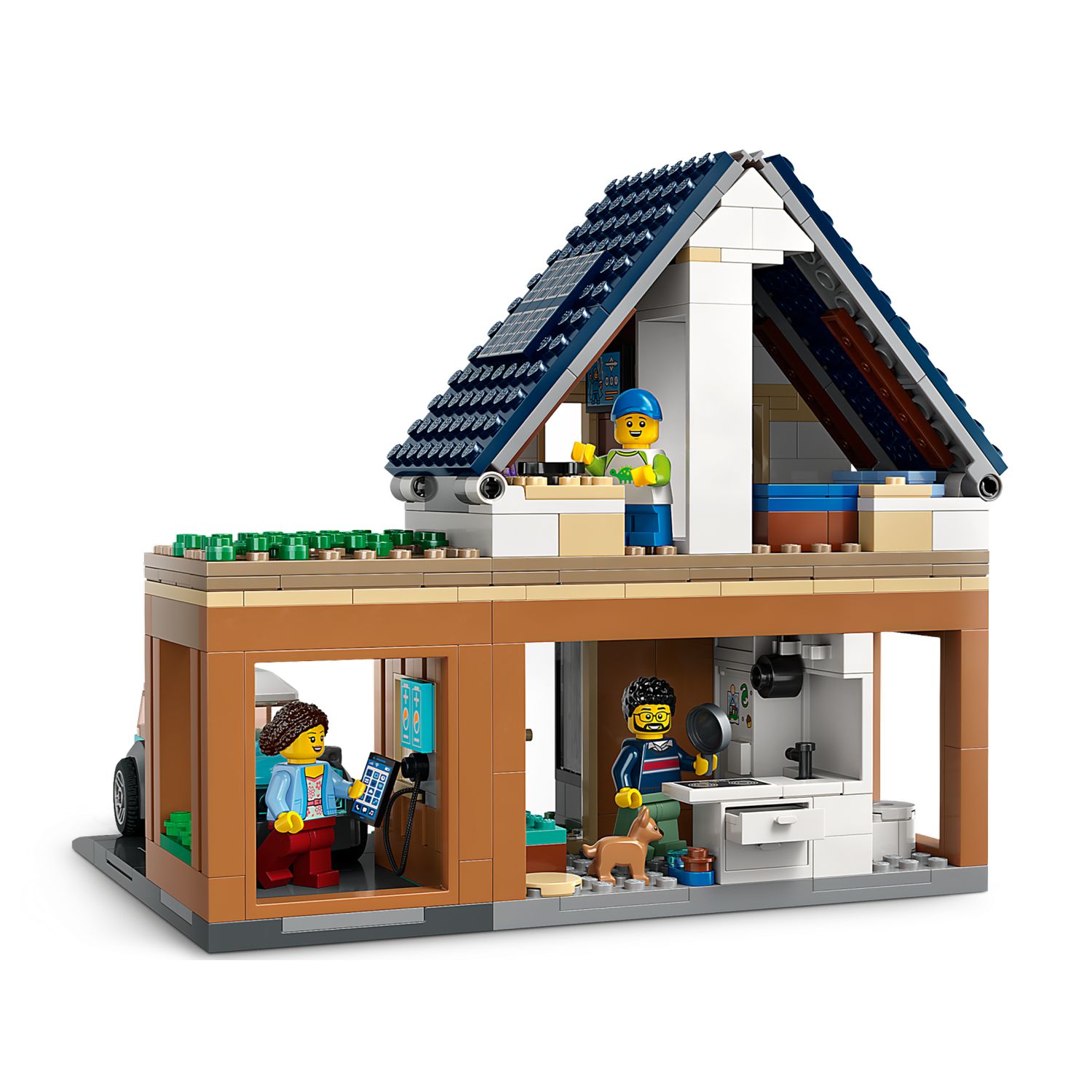 Конструктор LEGO City Family House and Electric Car 60398 купить по цене  6199 ₽ в интернет-магазине Детский мир