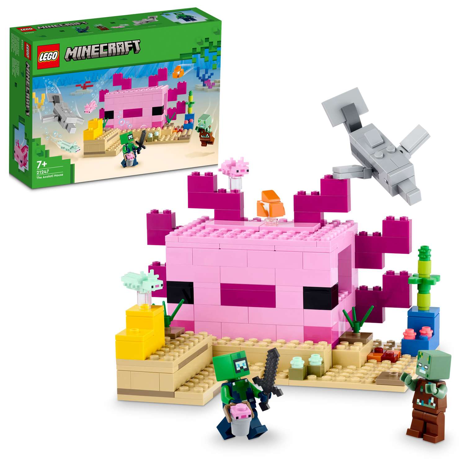 Конструктор LEGO Minecraft The Axolotl House 21247 - фото 1