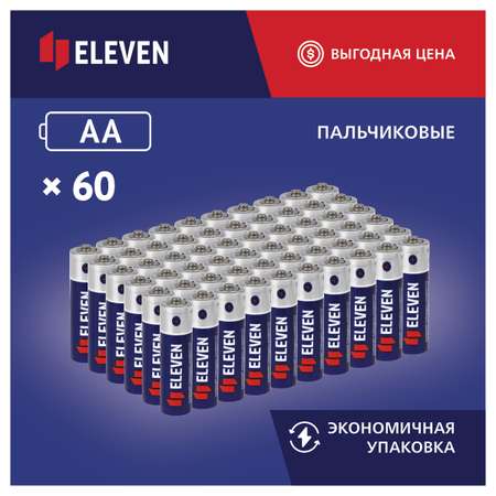 Батарейка Eleven AA солевая SB4 60 шт