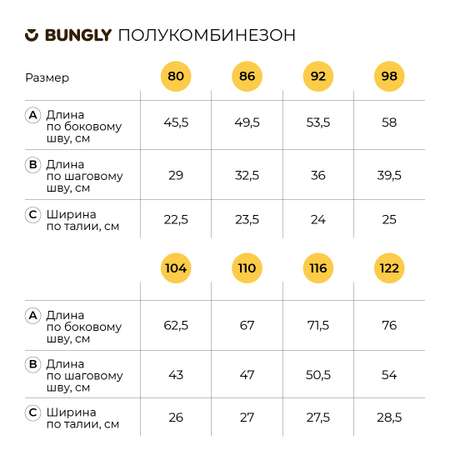 Полукомбинезон BUNGLY