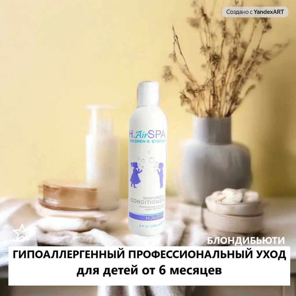 Кондиционер для детских волос H.AirSPA Гипоаллергенный уход для малышей с 6-месячного возраста - фото 4