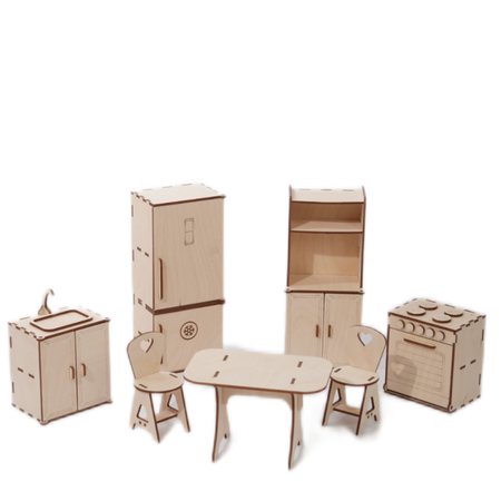 Мебель для кукол КубиГрад Кухня от 20 до 30 см