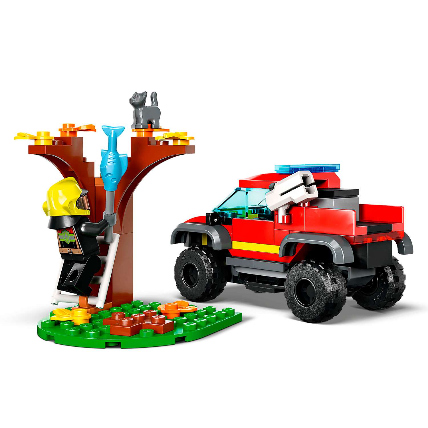 Конструктор детский LEGO City Спасательный пожарный внедорожник 60393 - фото 2