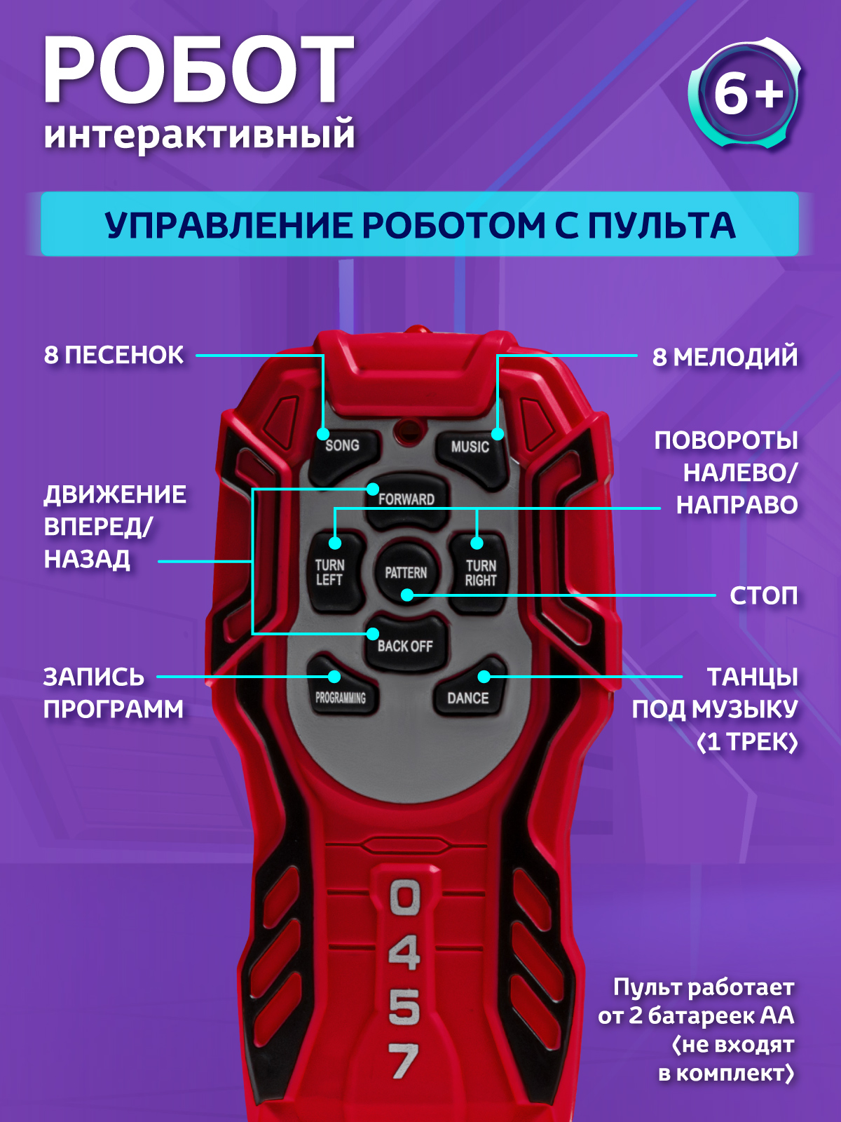 Робот интерактивный ДЖАМБО игрушка на радиоуправлении - фото 4