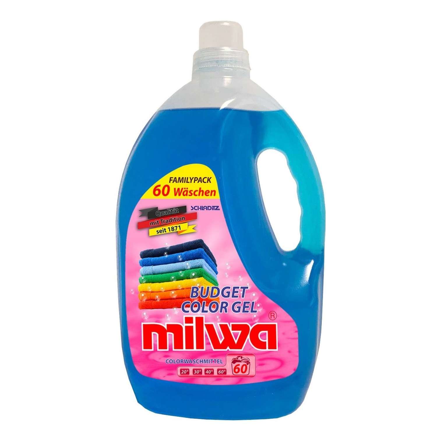 Гель для стирки Milwa Budget Color Gel для цветного белья 3л - фото 1