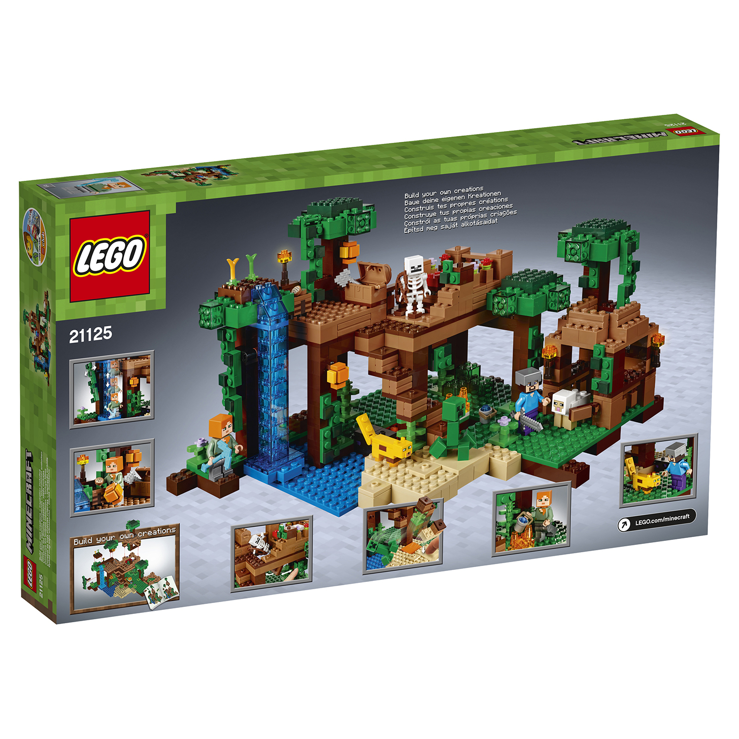 Конструктор LEGO Minecraft Домик на дереве в джунглях (21125) купить по  цене 7999 ₽ в интернет-магазине Детский мир