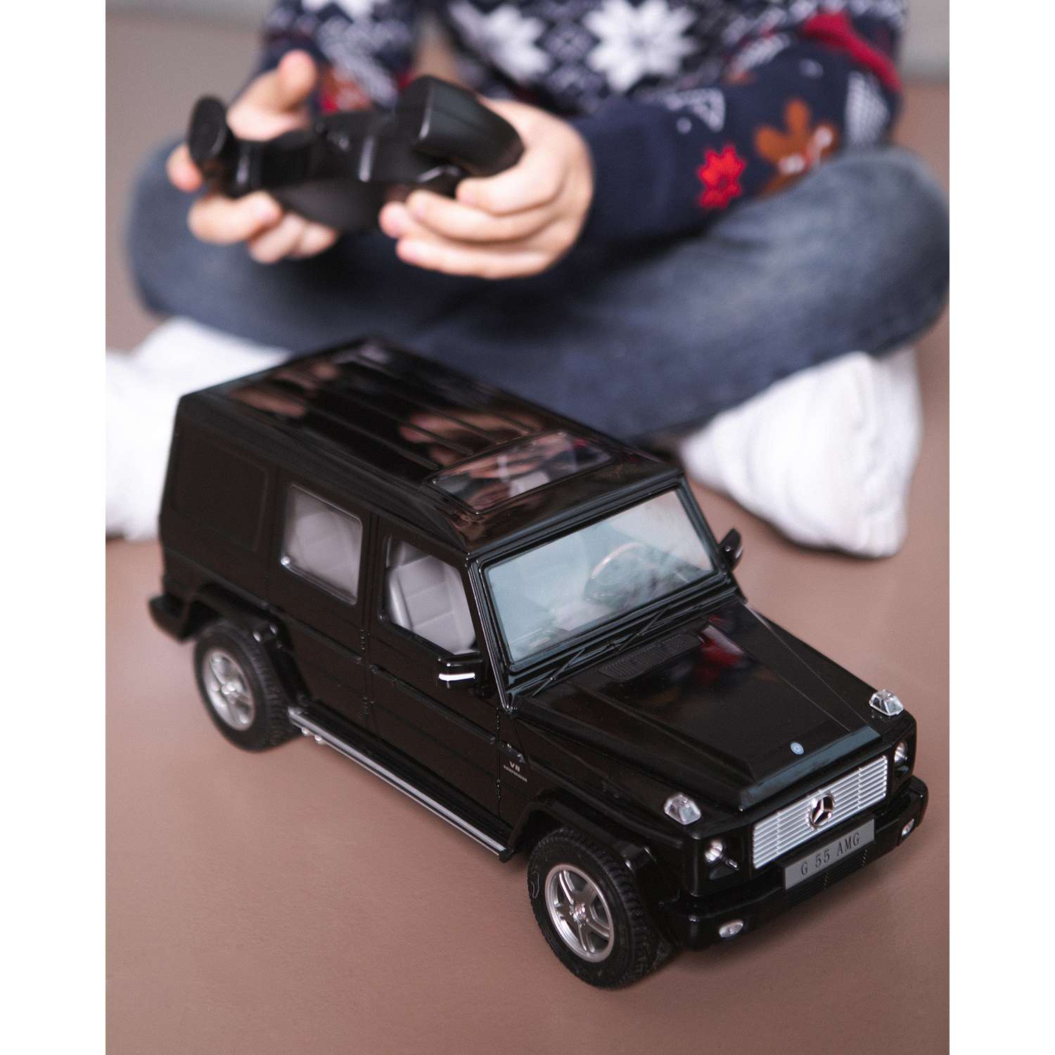 Машина Rastar РУ 1:14 Mercedes-Benz G55 Черная 30400 - фото 9