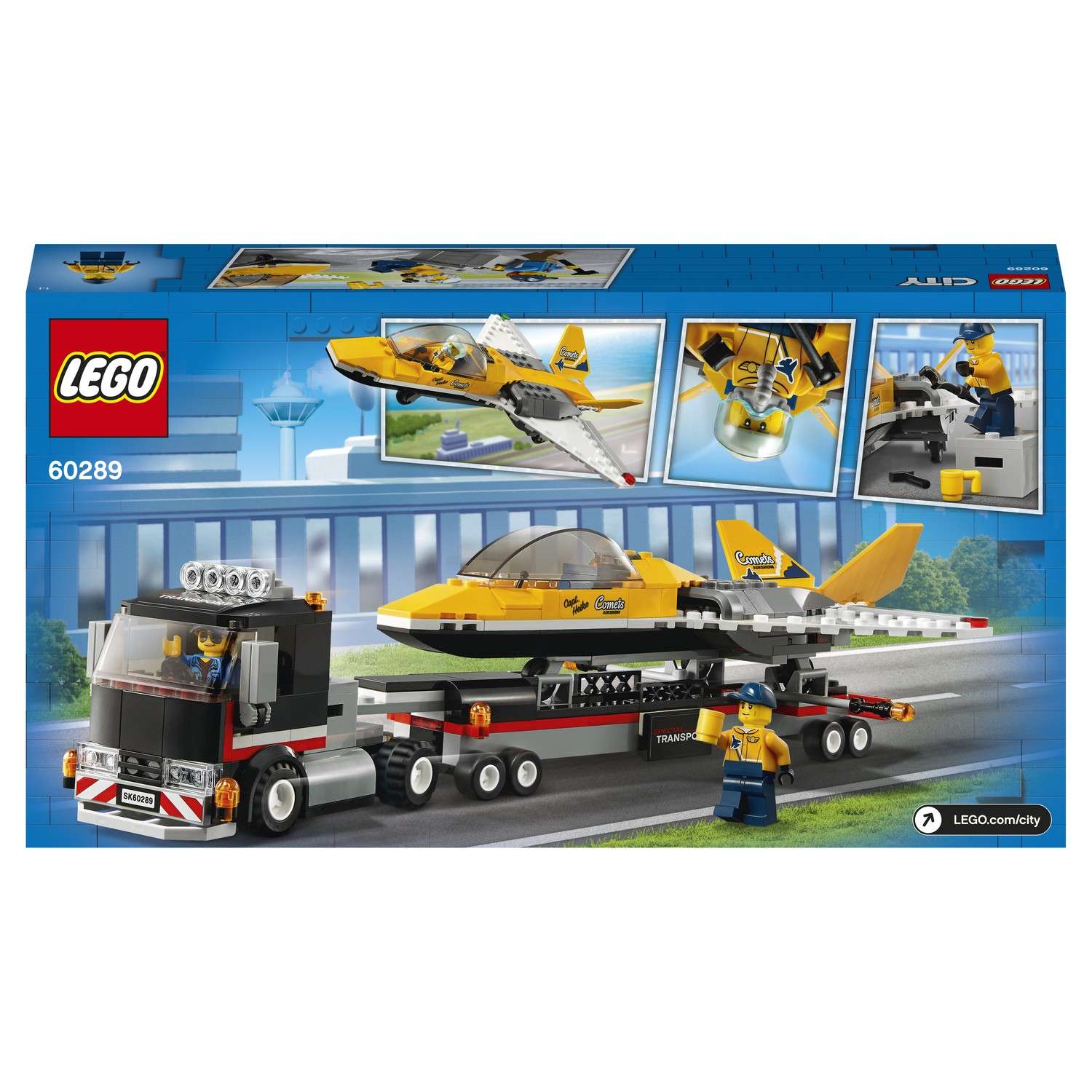 Конструктор LEGO City Great Vehicles Транспортировка самолёта на авиашоу 60289 - фото 3