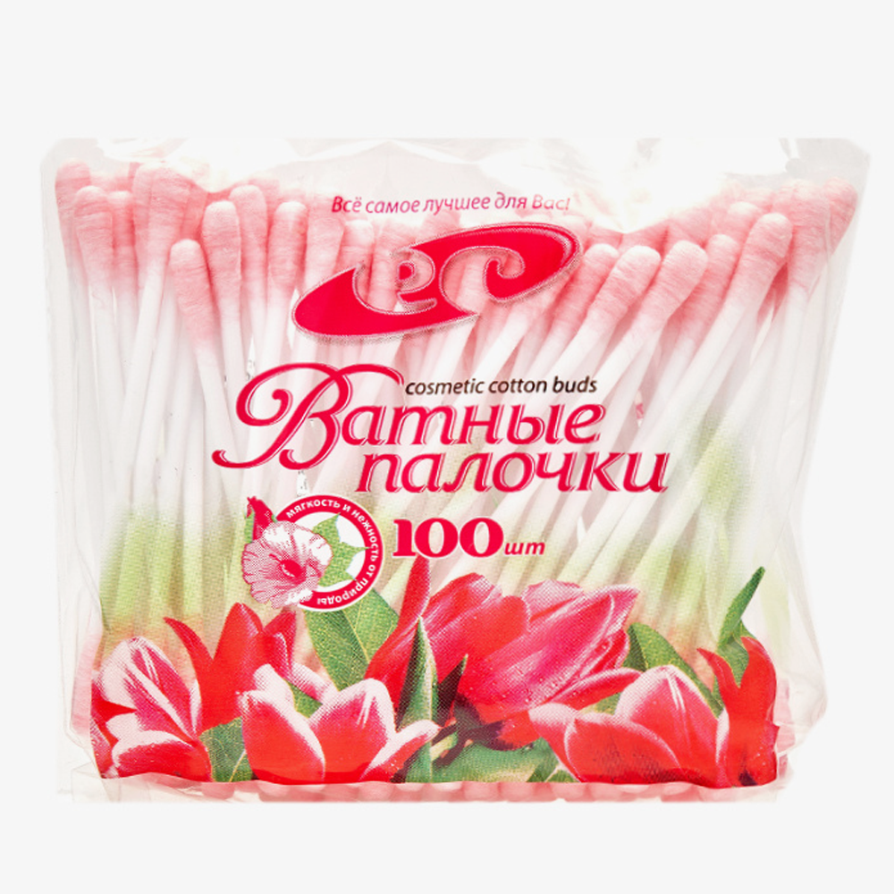 Цветные палочки косметические Емельянъ Савостинъ розовые 100 шт - фото 1