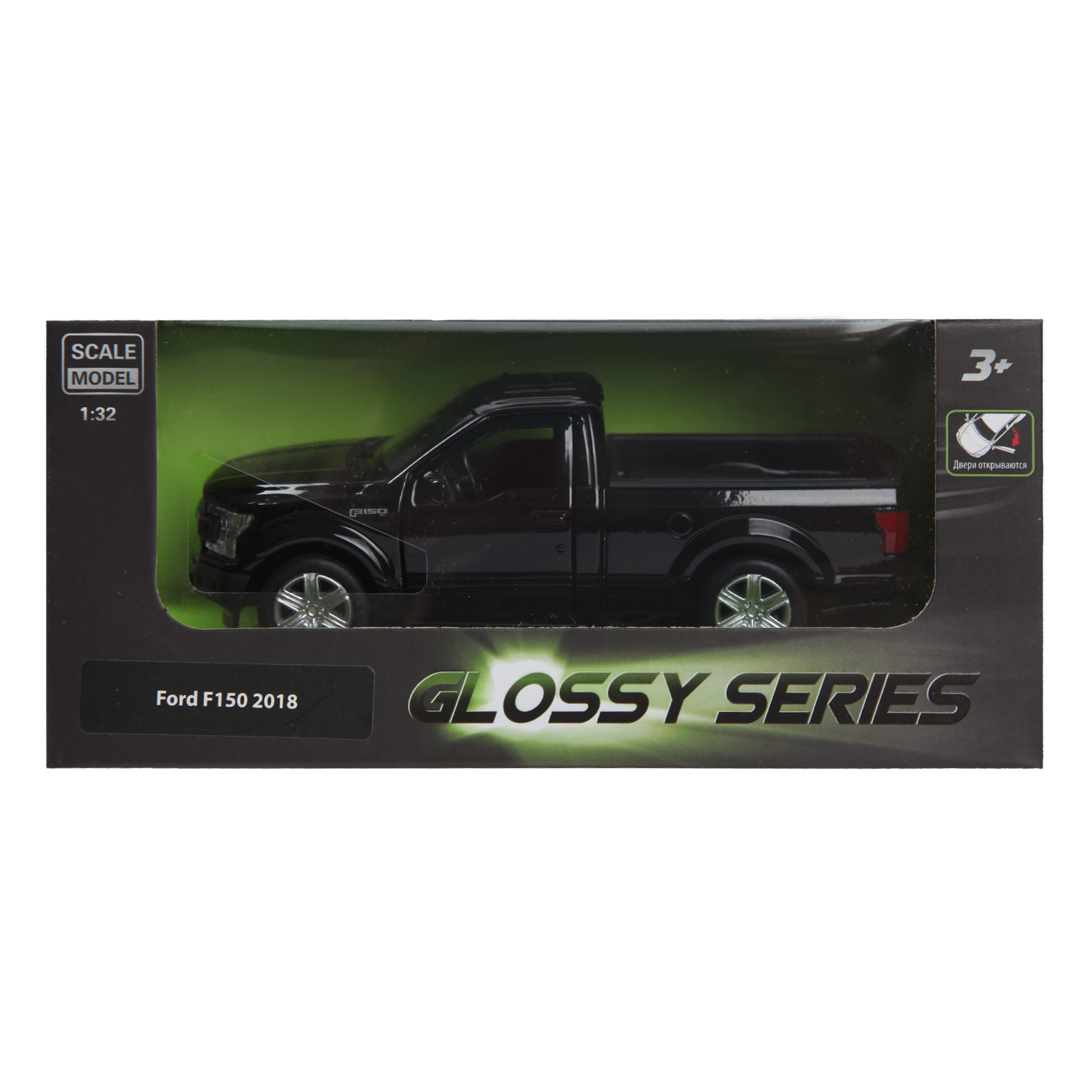 Автомобиль Mobicaro Ford F150 1:32 без механизмов черный 544045 - фото 2