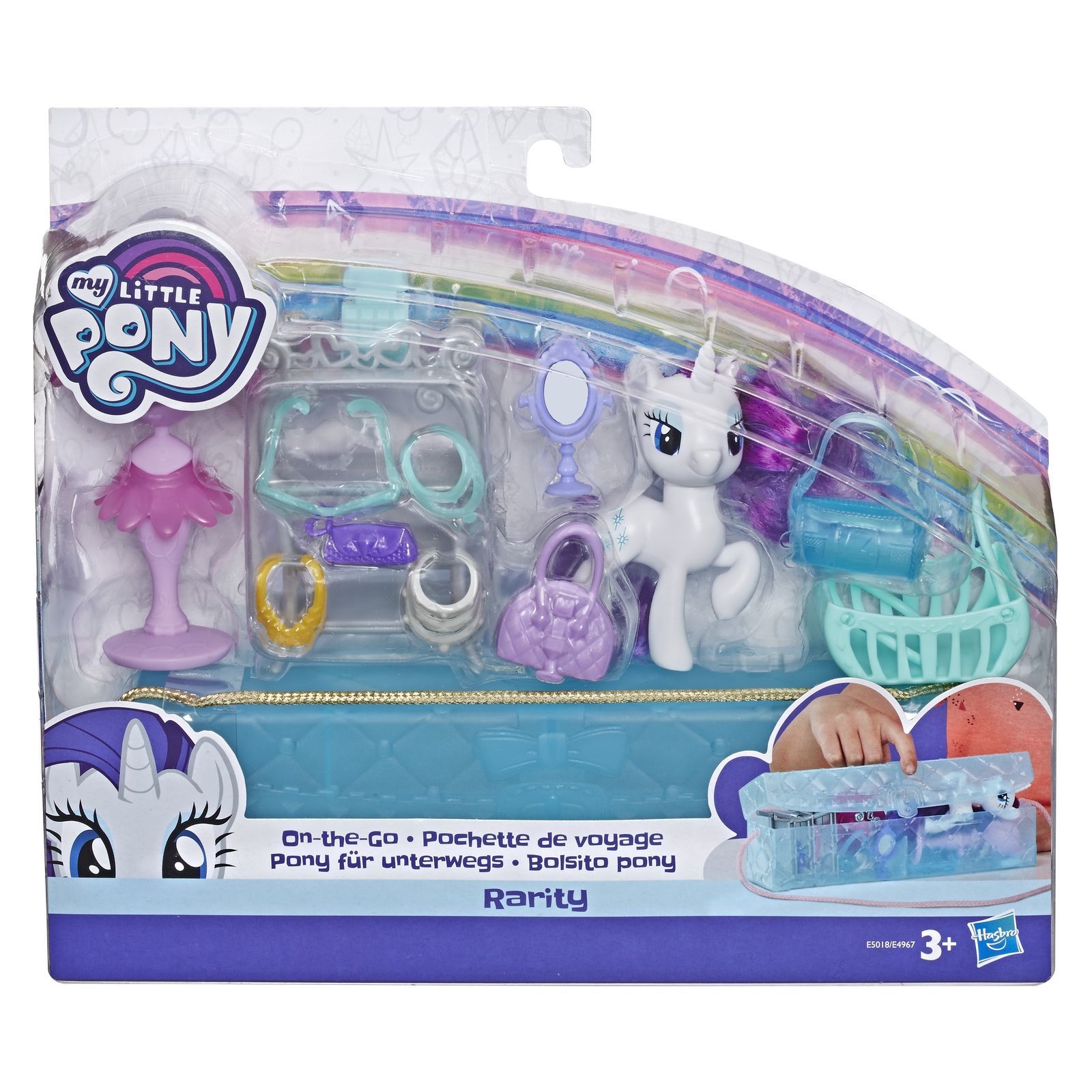 Набор игровой My Little Pony Возьми с собой Рарити E5018EU4 купить по цене  399 ₽ в интернет-магазине Детский мир