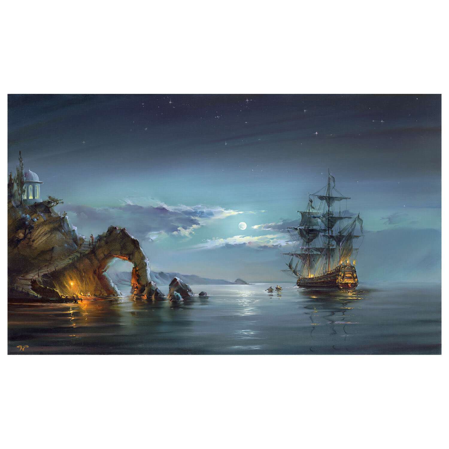 Картина по номерам Остров Сокровищ на холсте море пейзаж набор для творчества - фото 1