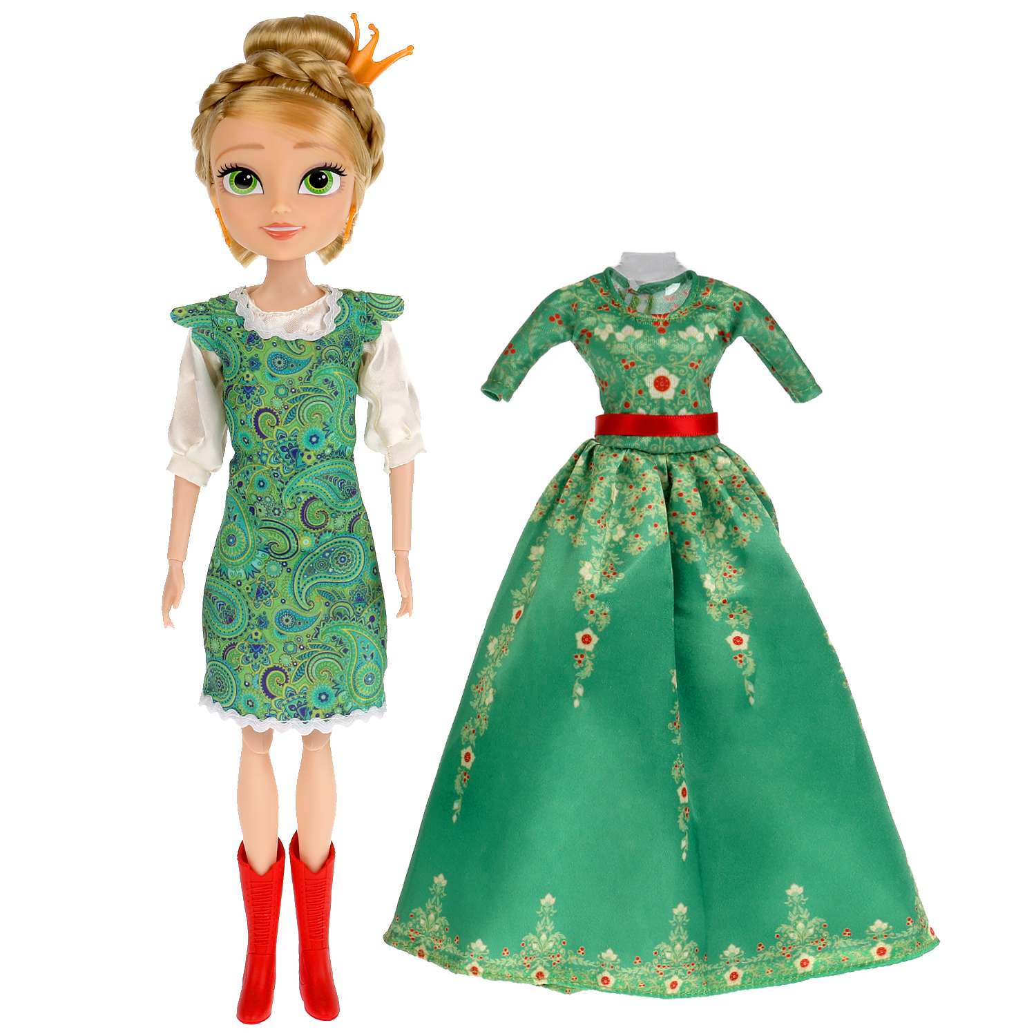 Кукла Карапуз Царевны Василиса 29 см в комплекте бальное платье 316894 - фото 2