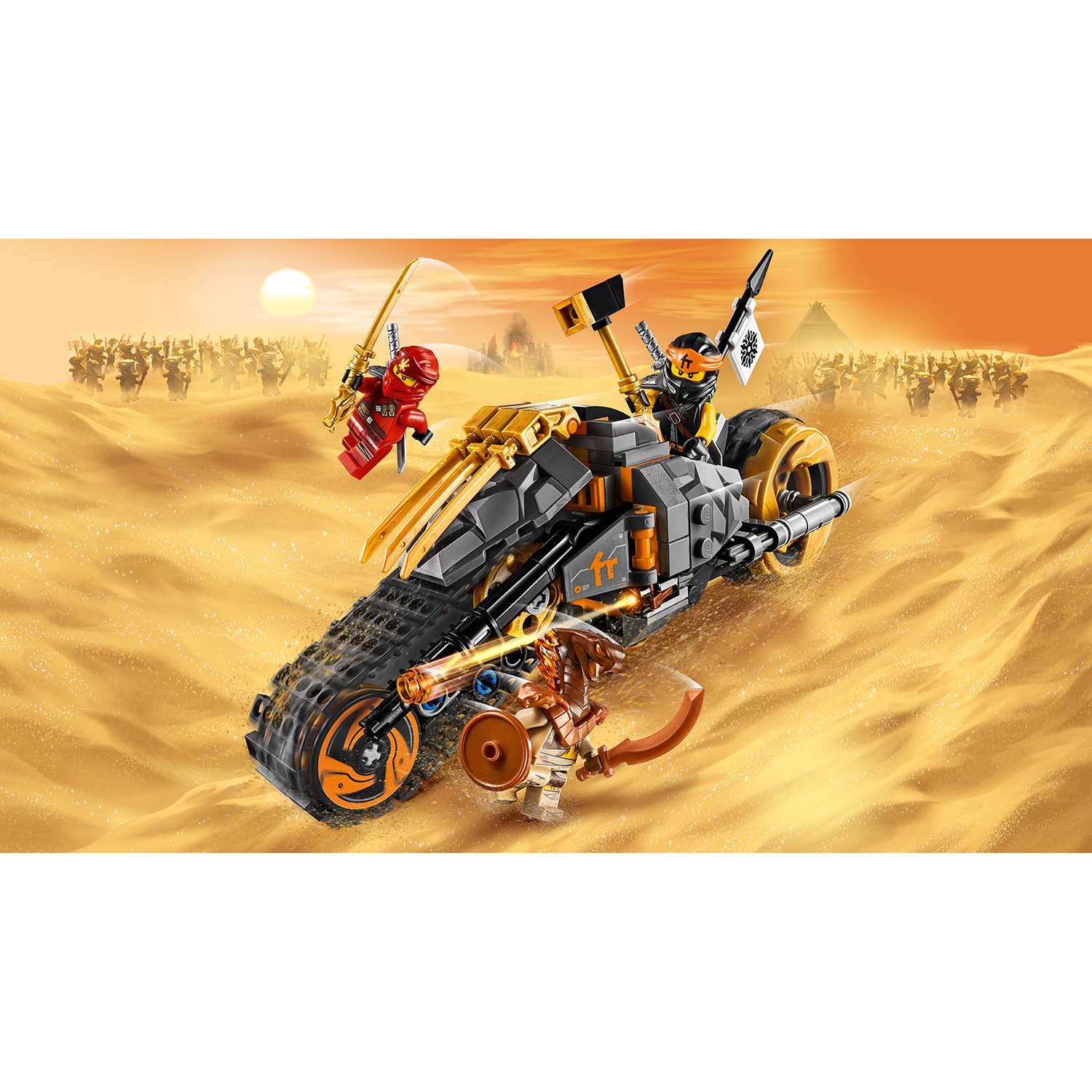 Конструктор LEGO Ninjago Раллийный мотоцикл Коула 70672 - фото 7