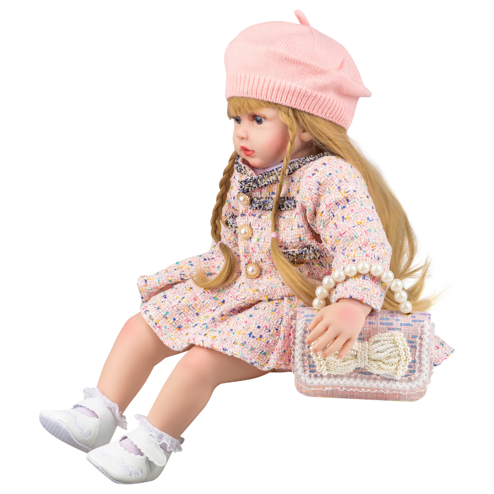 Кукла Реборн Блондинка NRAVIZA Детям Мягконабивная 60 см с одеждой и аксессуарами NR0095 - фото 11