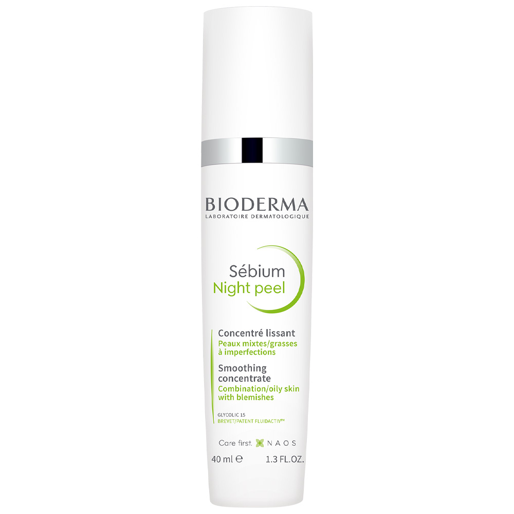 Пилинг Bioderma Sebium отшелушивающий ночный для комбинированной жирной проблемной кожи лица 40 мл - фото 1