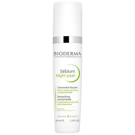 Пилинг Bioderma Sebium отшелушивающий ночный для комбинированной жирной проблемной кожи лица 40 мл