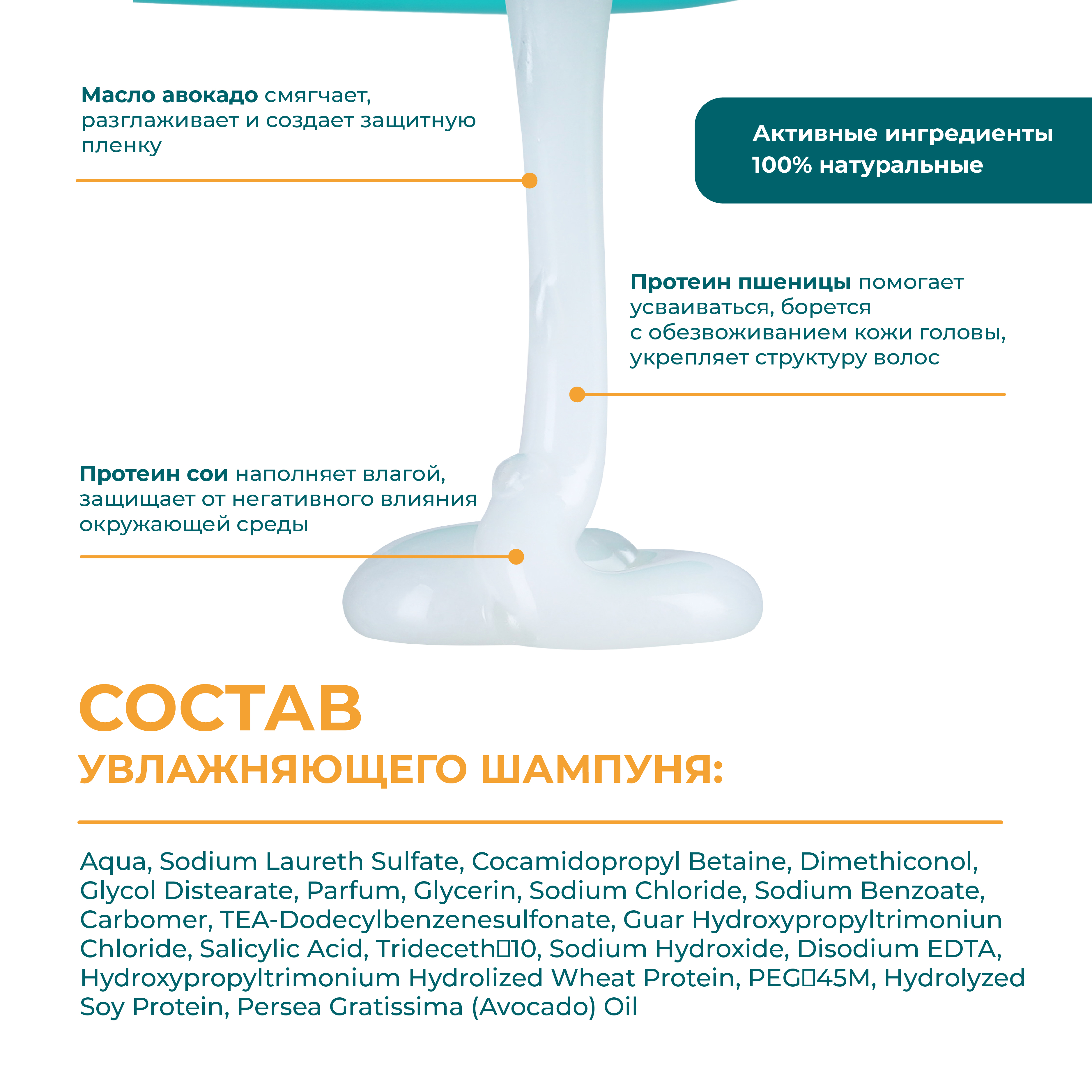 Шампунь для волос Гладкий шелк Himalaya с Авокадо для секущихся и непослушных волос 200 мл - фото 3