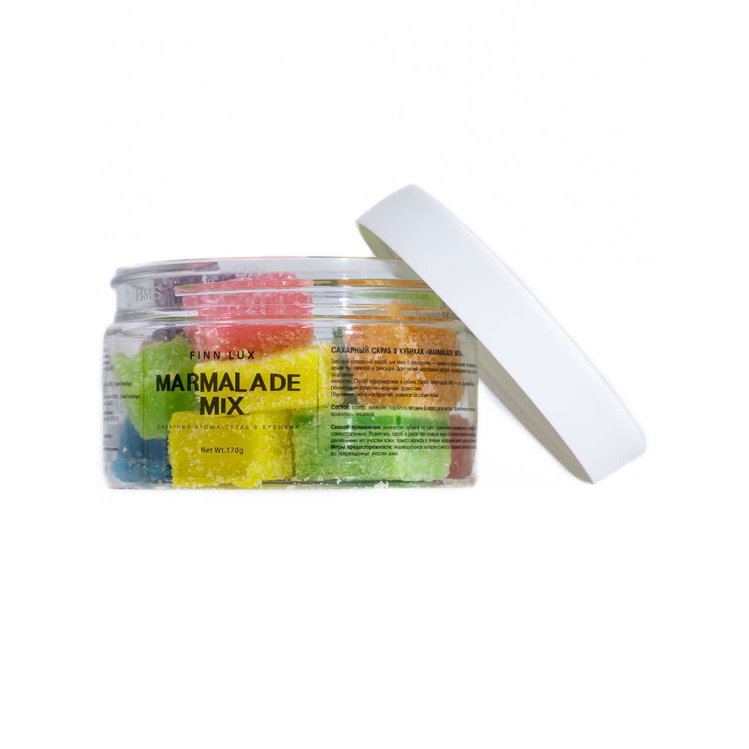 Скраб для тела Finn Lux Сахарный в кубиках Marmalade MIX - фото 1