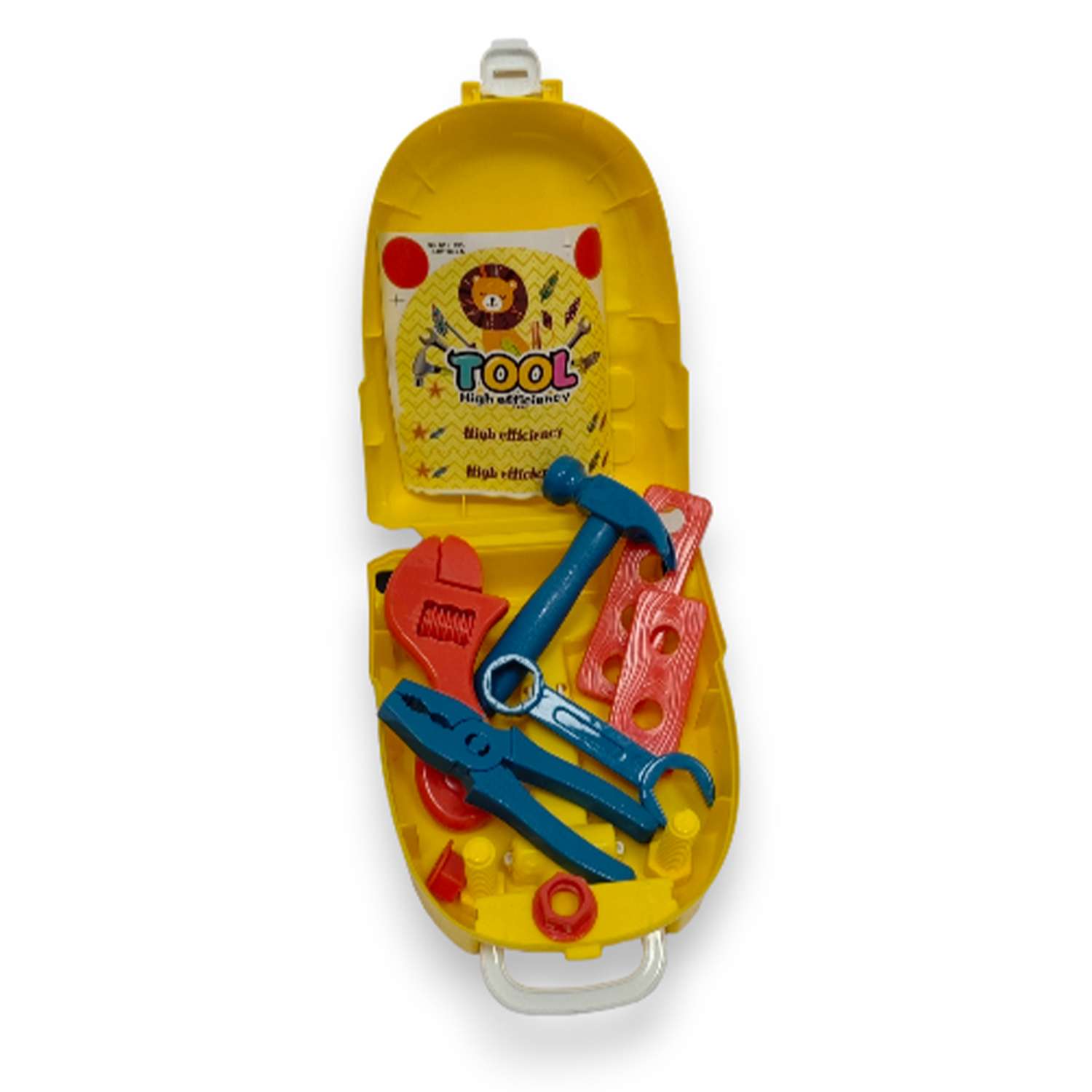 Детский игровой набор SHARKTOYS в чемодане Строитель желтый с инструментами - фото 6