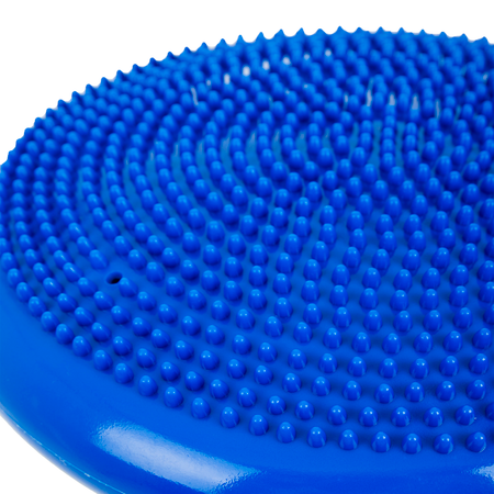 Балансировочная подушка синяя КУЗЯ ТУТ Массажный диск с шипами