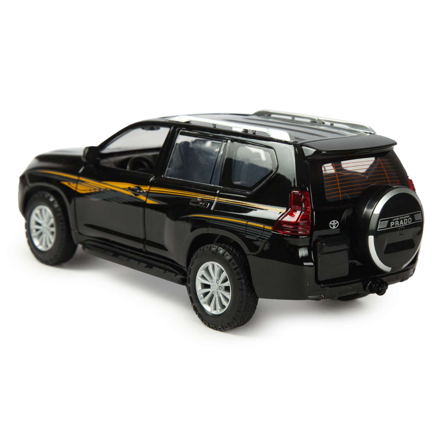 Машинка Mobicaro 1:24 Toyota Land Cruiser Prado Черная 68270A 68270A - фото 2