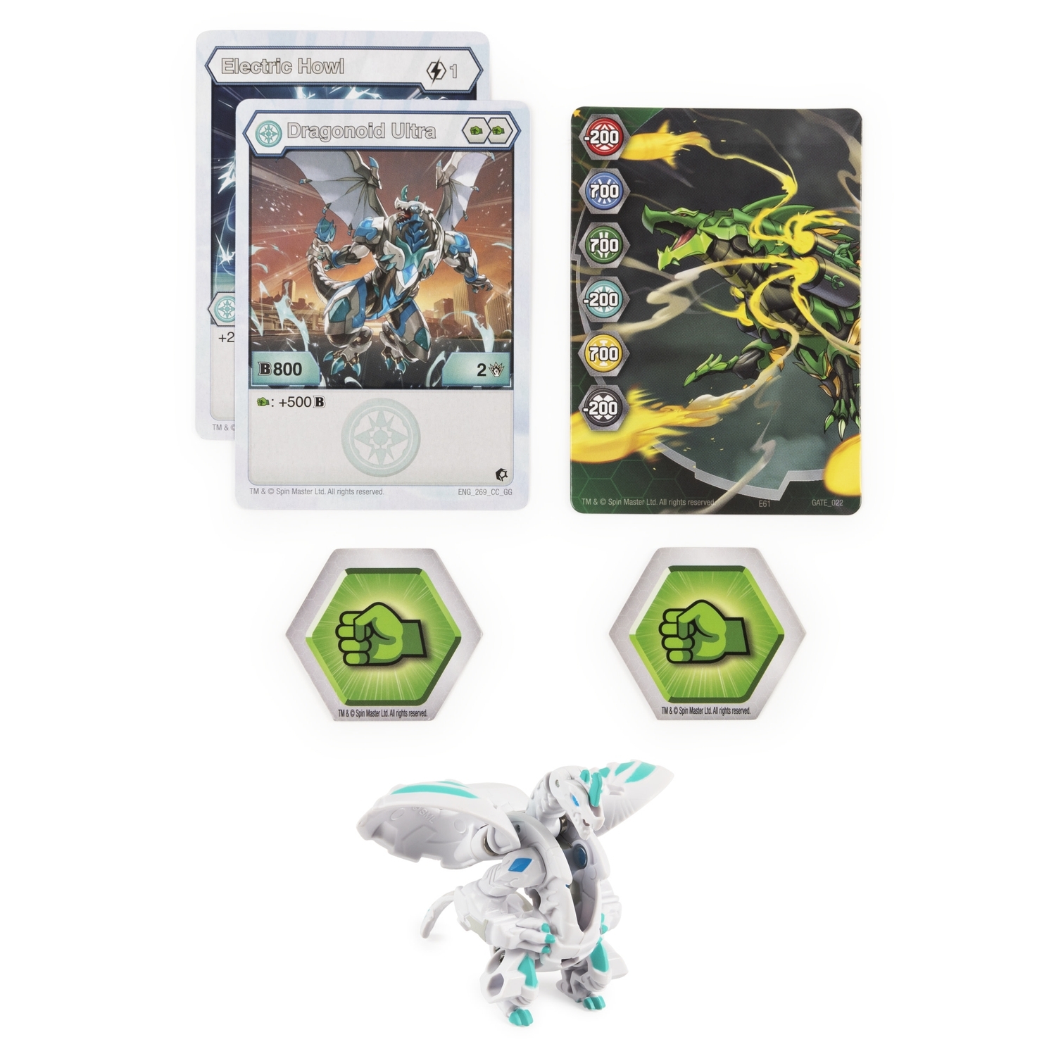 Фигурка-трансформер Bakugan S3 Ультра Dragonoid White 6061538/20132908  купить по цене 999 ₽ в интернет-магазине Детский мир