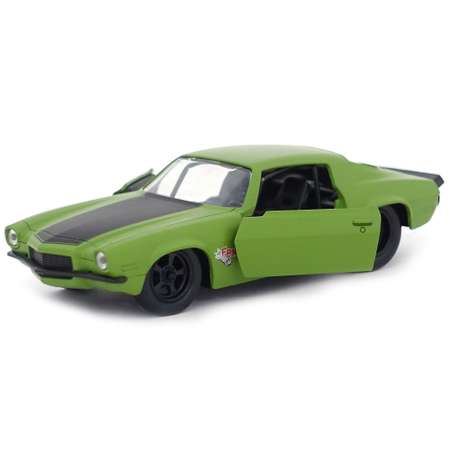 Машинка Fast and Furious Jada 1:32 1973 Chevy Camaro-Free Rolling Зеленая 99521
