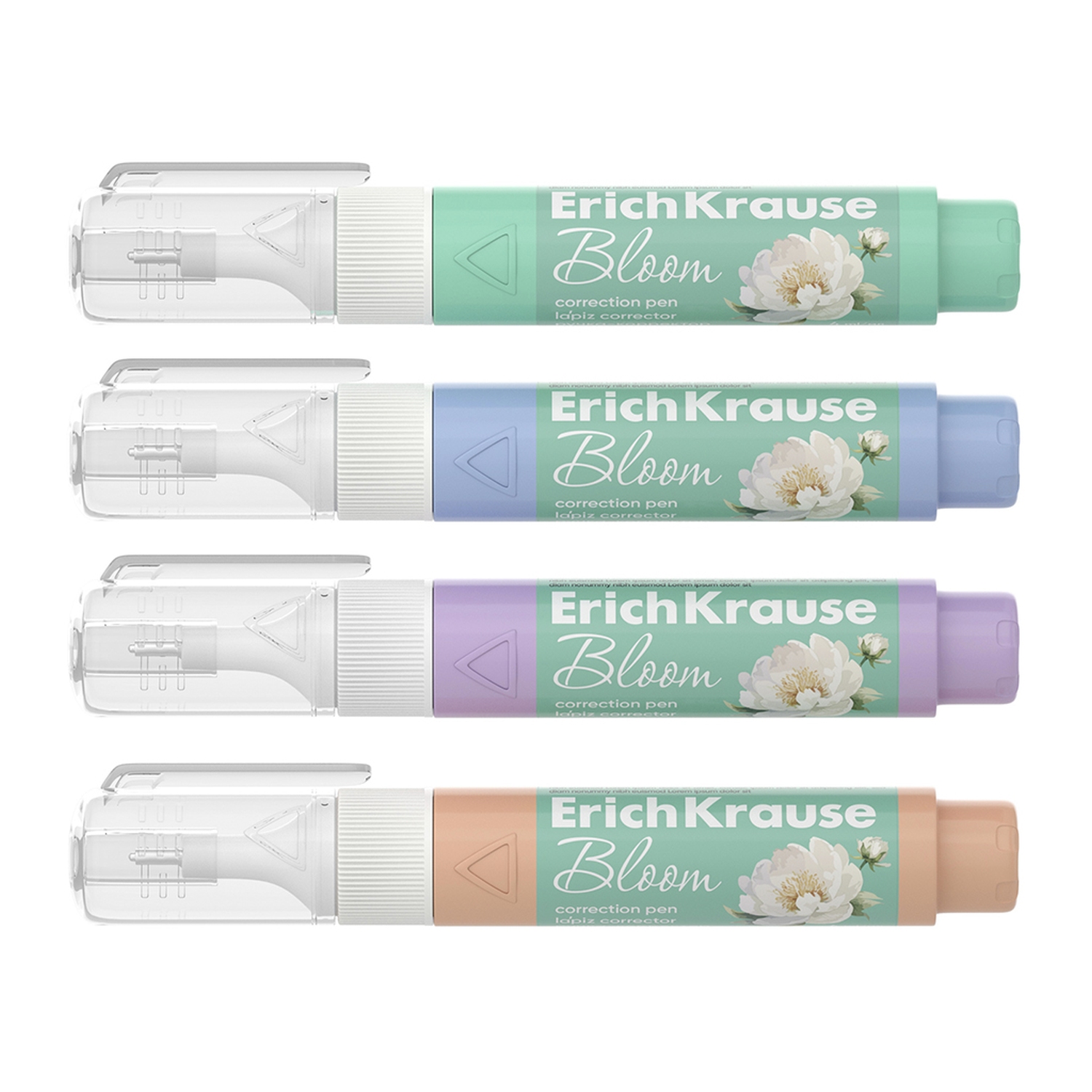 Ручка-корректор ErichKrause Pastel Bloom 4мл в ассортименте 61928 - фото 1