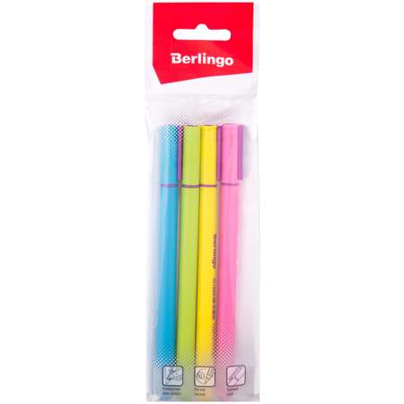 Ручки гелевые BERLINGO Color Stick 4шт Черная CGp_50101