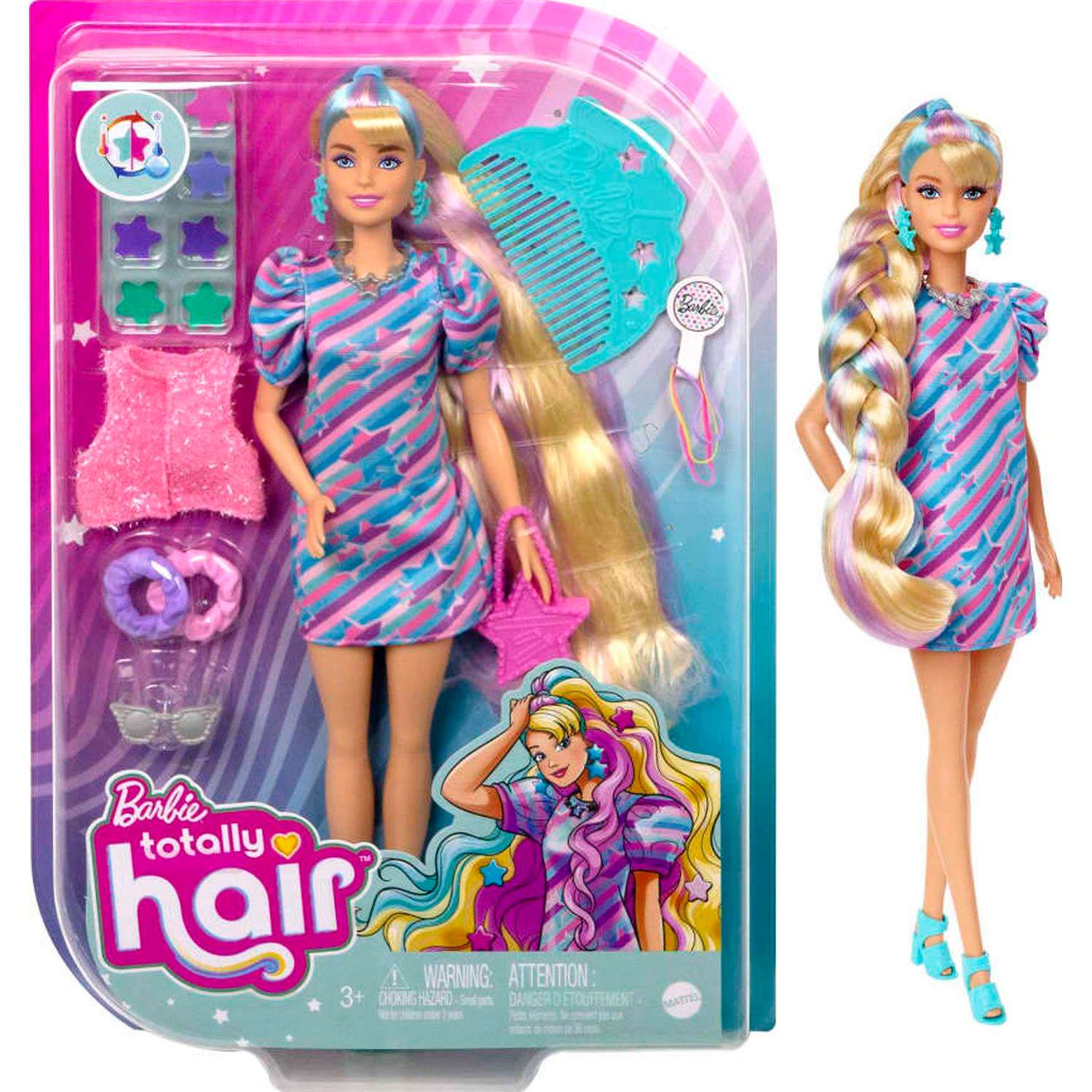 Кукла Barbie Totally Hair Звездная красотка HCM88 HCM88 - фото 2