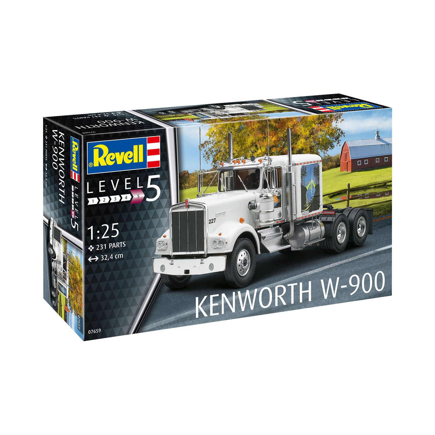 Модель для сборки Revell Грузовик Kenworth W-900 купить по цене 11998 ₽ в  интернет-магазине Детский мир