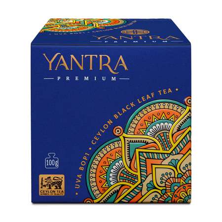Чай Премиум Yantra чёрный листовой стандарт BOP1 плантация Ува 100 г