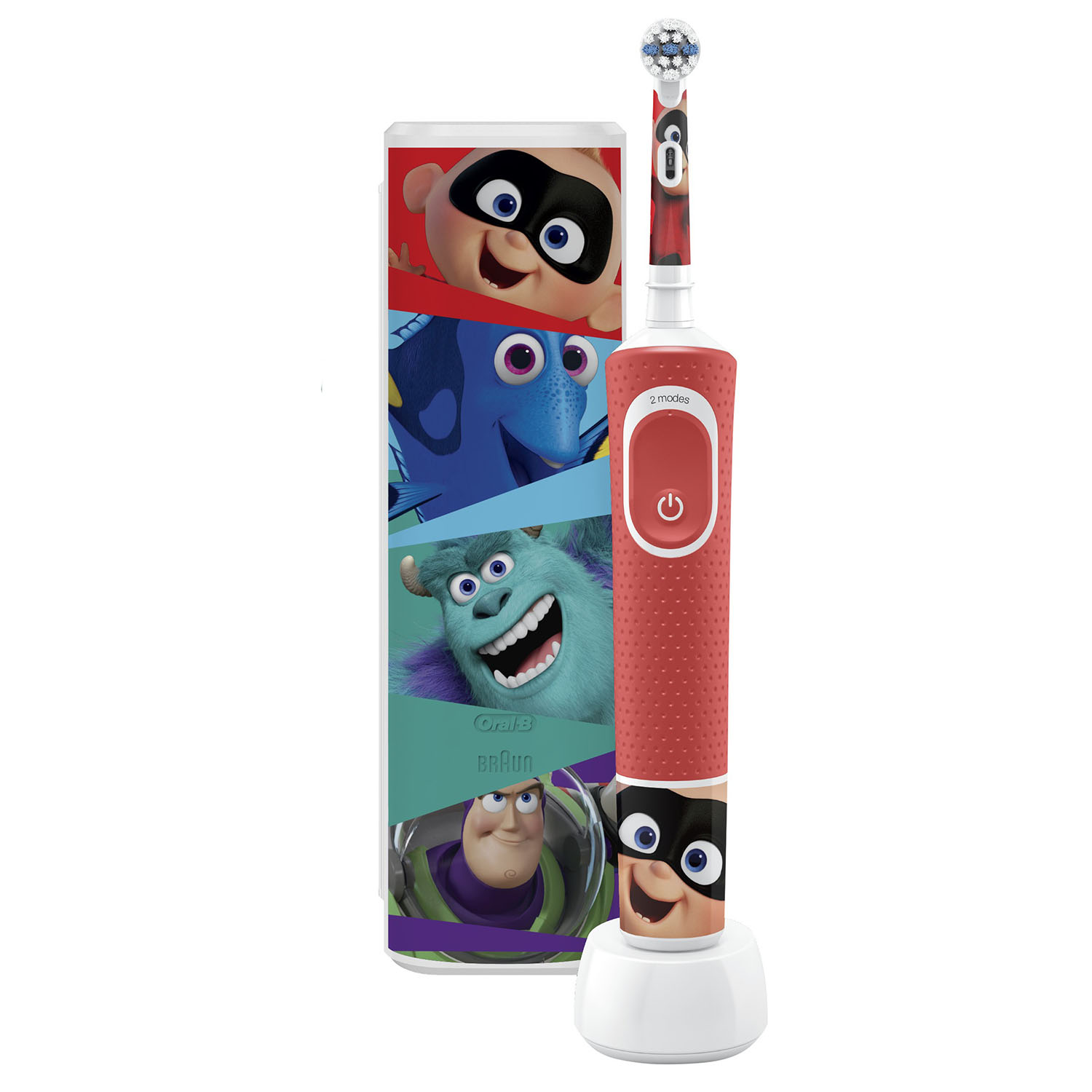 Зубная щетка Oral-B Pixar электрическая с чехлом и насадкой 80337576 - фото 3