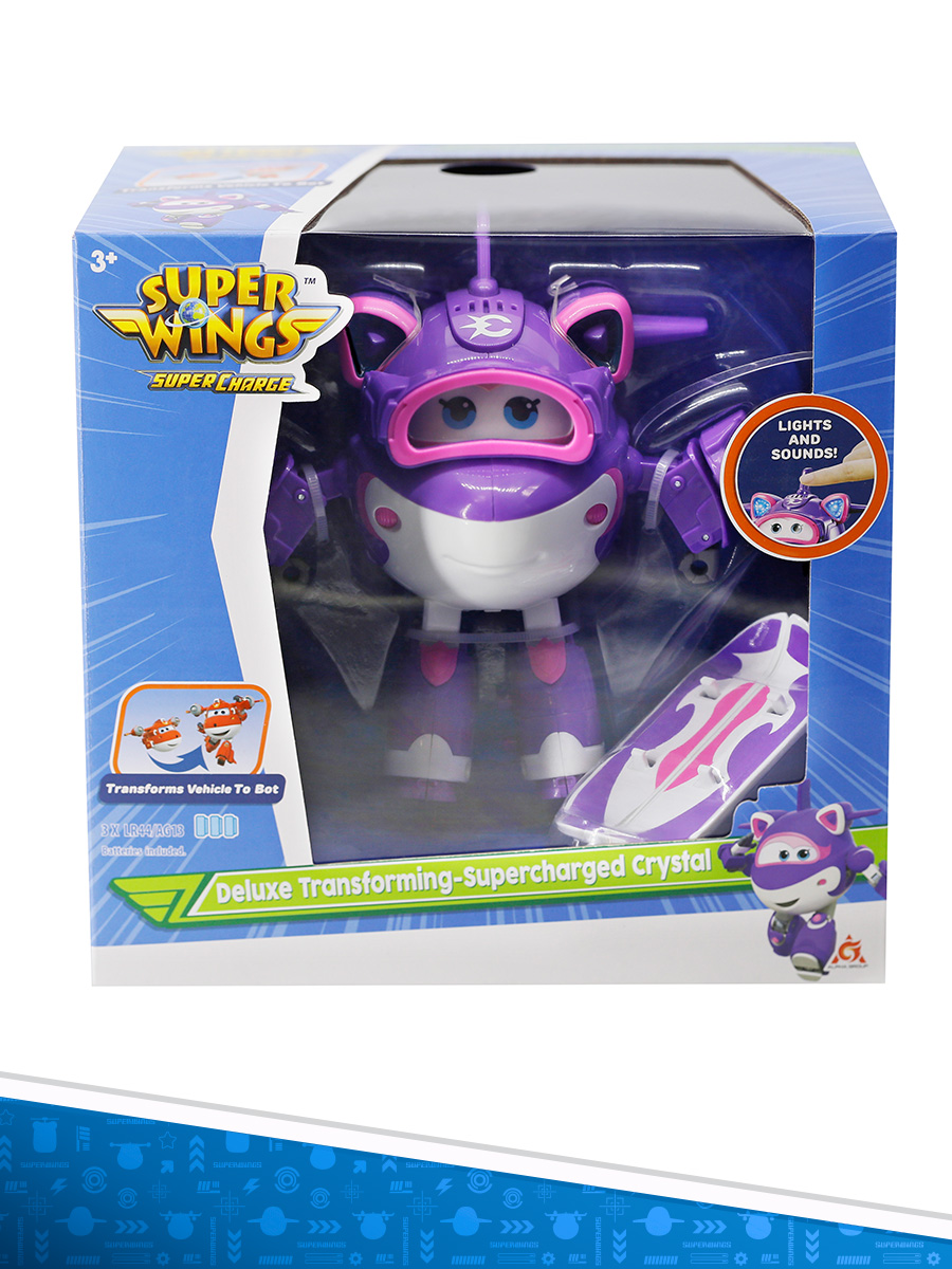 Трансформер Super Wings Суперзаряженная Кристалл Делюкс - фото 8