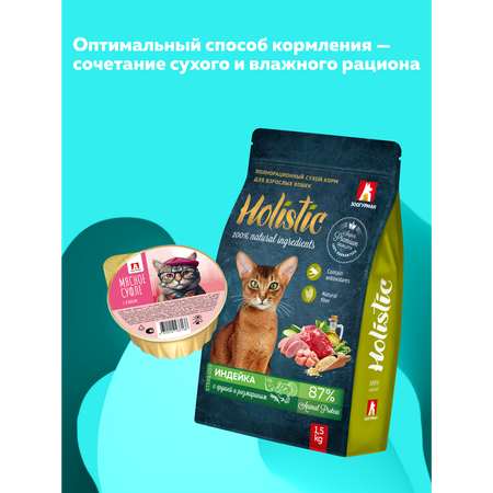 Корм влажный Зоогурман Мясное суфле с языком 100 гр х 20 шт