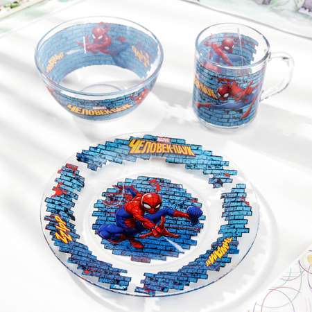 Набор посуды детский Sima-Land Человек паук миска кружка тарелка