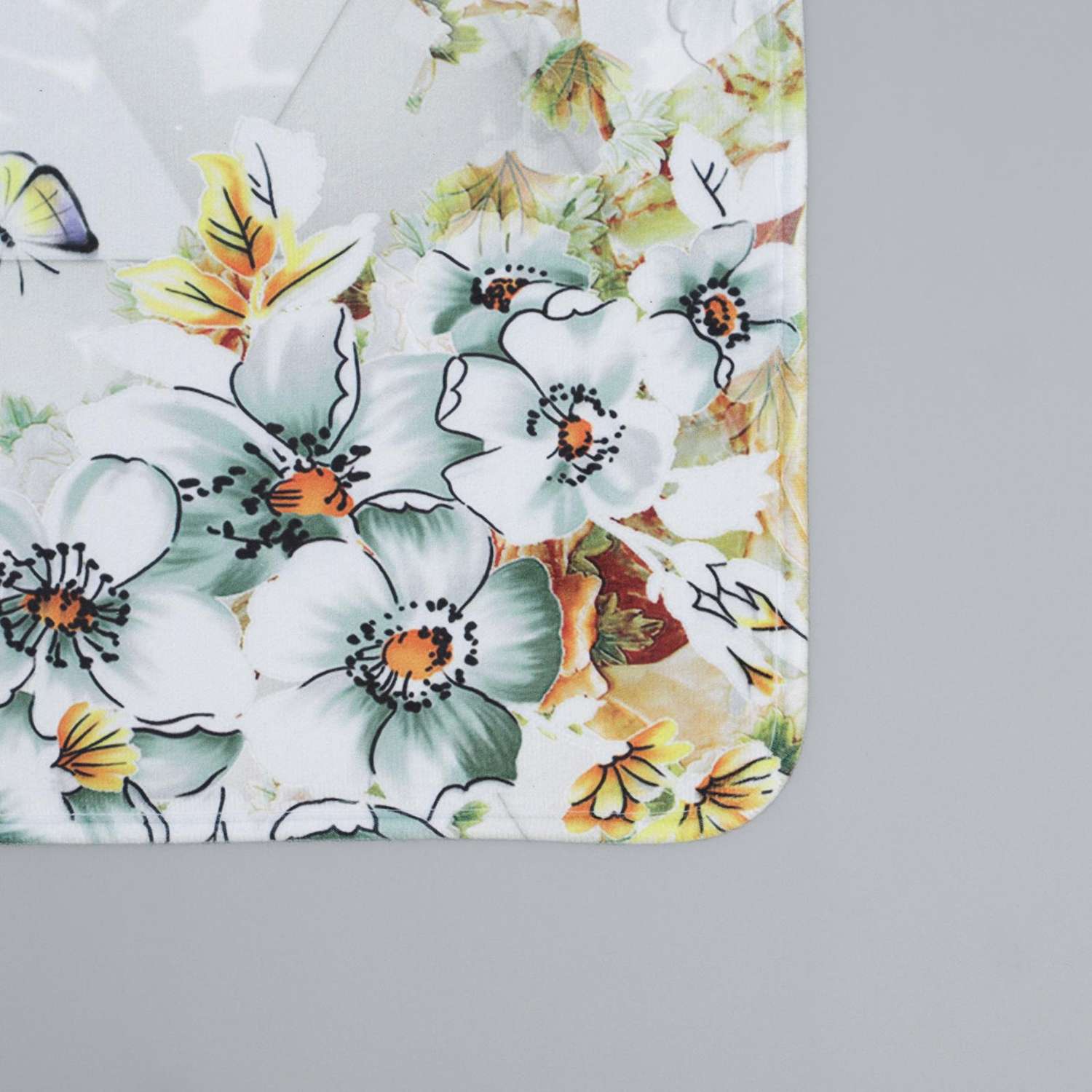 Набор ковриков Доляна для ванной и туалета «Геометрия цветов» 2 шт: 50×80 40×50 см - фото 3