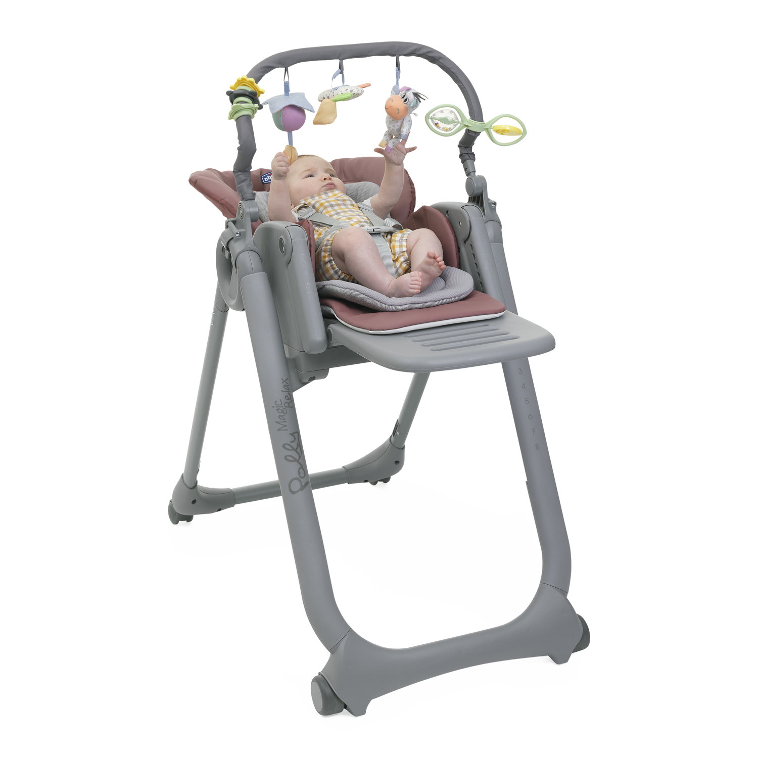 Стульчик Chicco Polly Magic Relax Mauve - фото 2