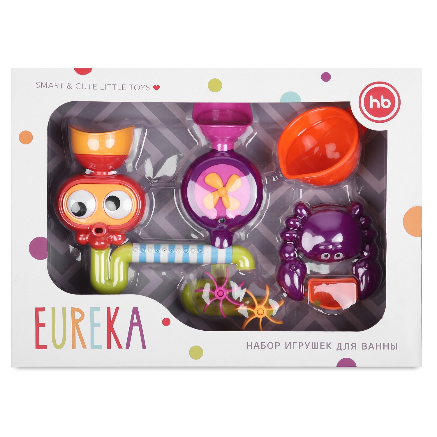 Набор игрушек для ванной Happy Baby Eureka оранжевая - фото 4