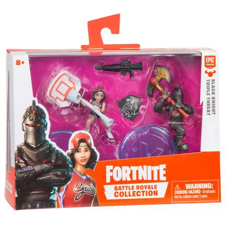 Фигурки Fortnite Black knight+Triple Threat с аксессуарами 2шт 63514_1