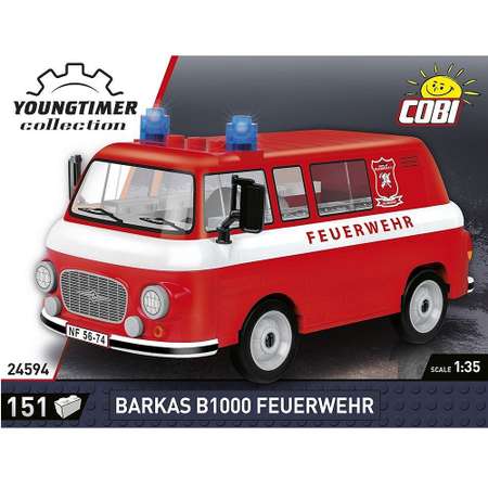 Конструктор COBI Микроавтобус Barkas B1000 Feuerwehr 151 деталей