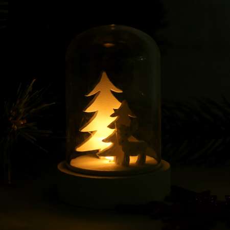 Новогодний сувенир Лесная мастерская с подсветкой Лесной олень