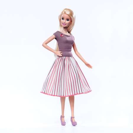 Одежда для кукол VIANA типа Барби 11.078.4 комплект коричнево-розовый