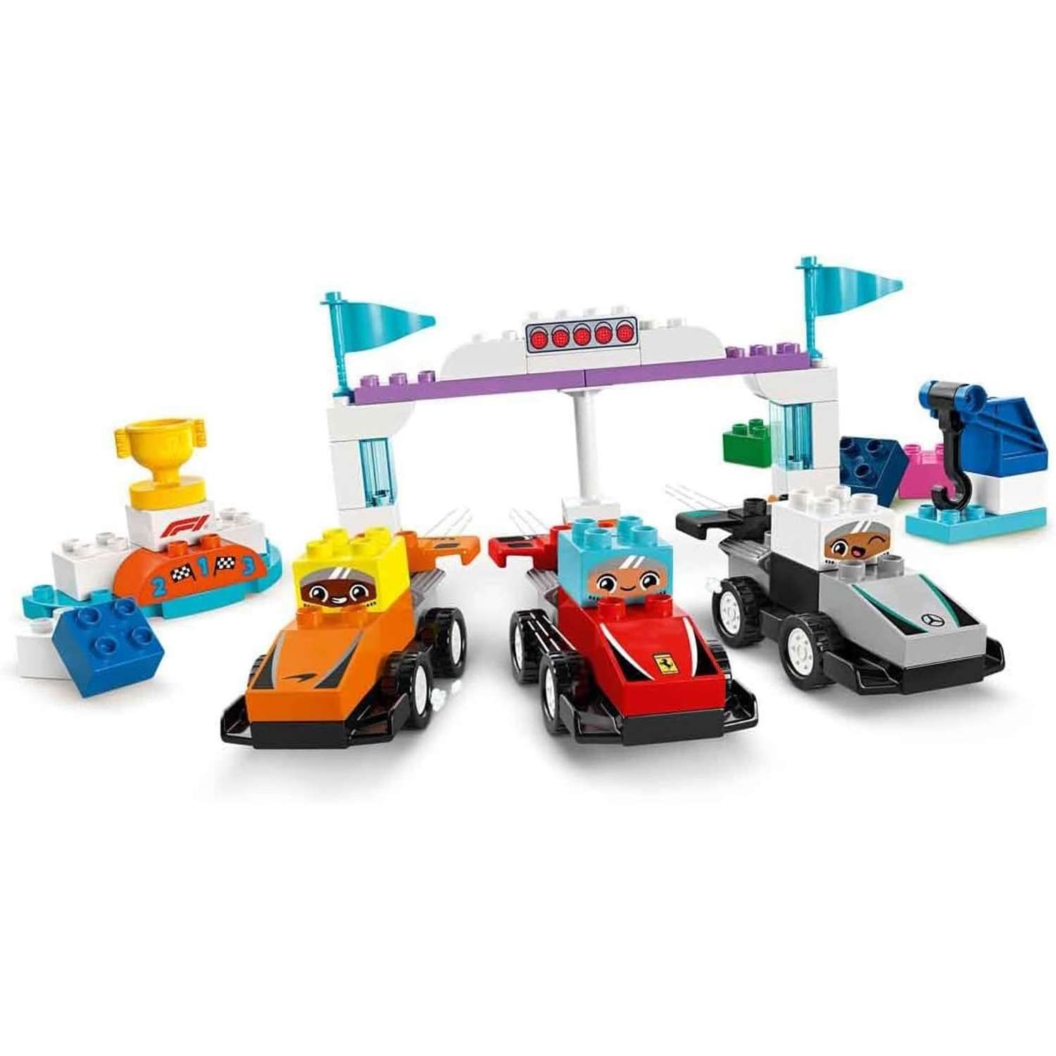 Конструктор LEGO Duplo Гоночные автомобили Формулы-1 10445 - фото 5