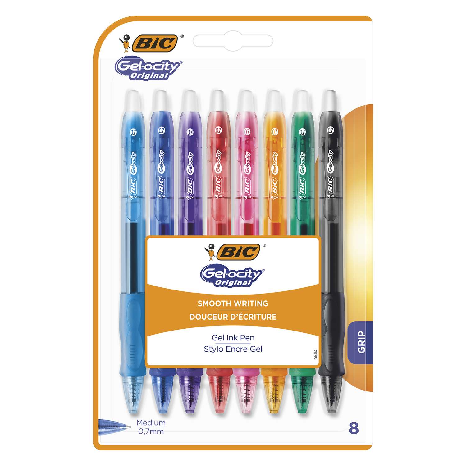 Ручка гелевая BIC Джелор 8цветов 8шт 964762 - фото 1