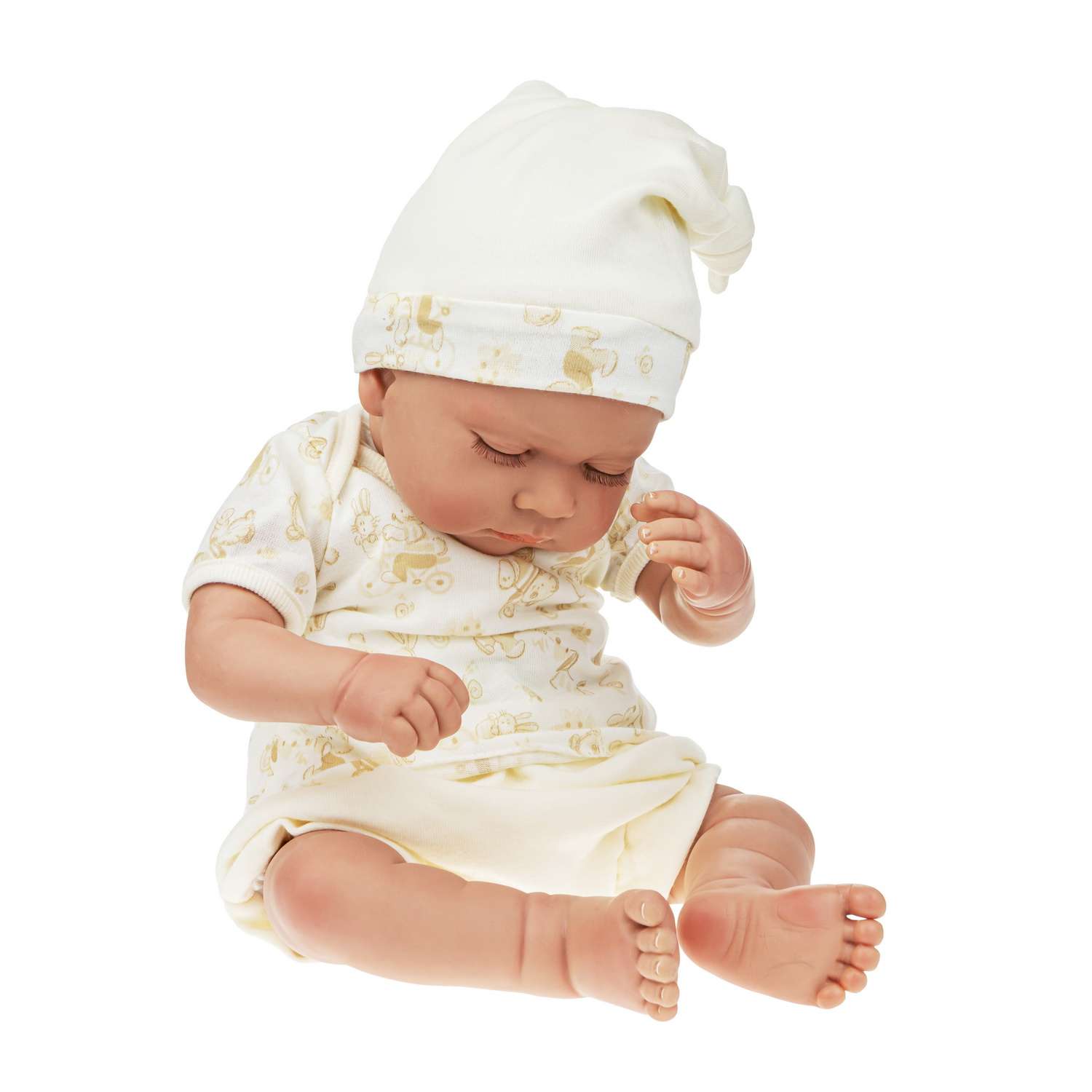 Кукла Arias ReBorns Pablo новорождённый пупс 45 см в одежде с соской одеялом подгузниками Т22108 - фото 9