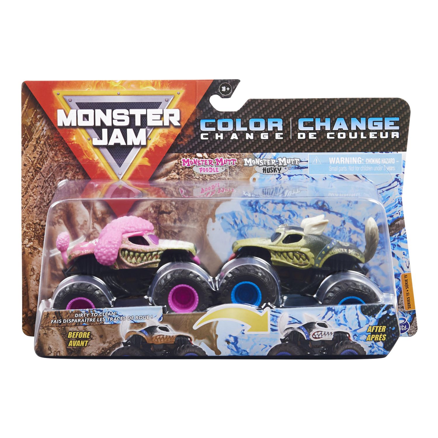 Машинки Monster Jam 1:64 Poodle Vs Husky 6044943/20129421 купить по цене  959 ₽ в интернет-магазине Детский мир