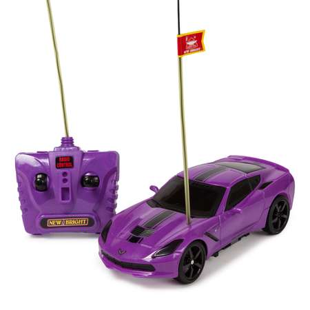 Машинка New Bright РУ 1:24 Corvette Фиолетовый 2423G